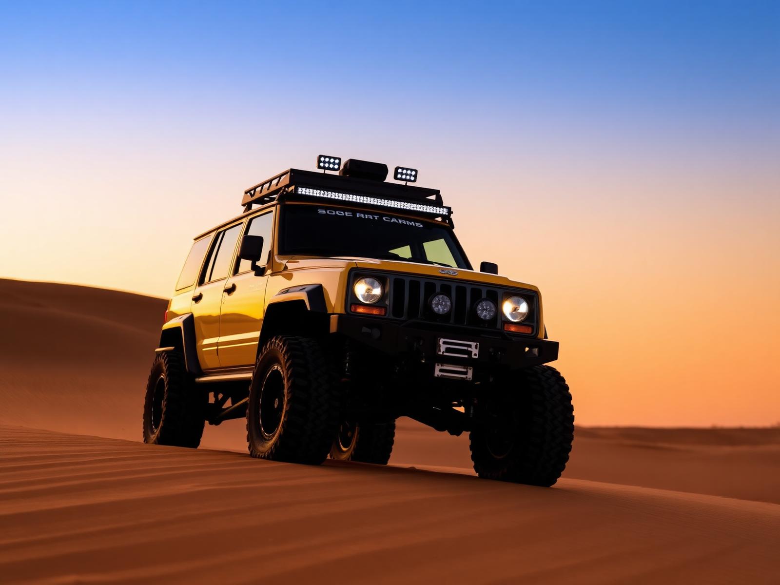 Modified 4x4 off-road SUV built by ZFIT for Dubai desert